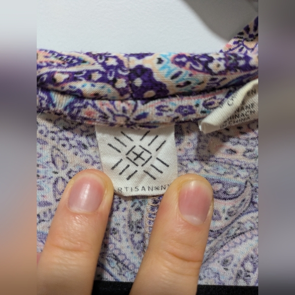 Artisan NY Kimono Style Paisley Purple Robe (Size XL) - Picture 4 of 6